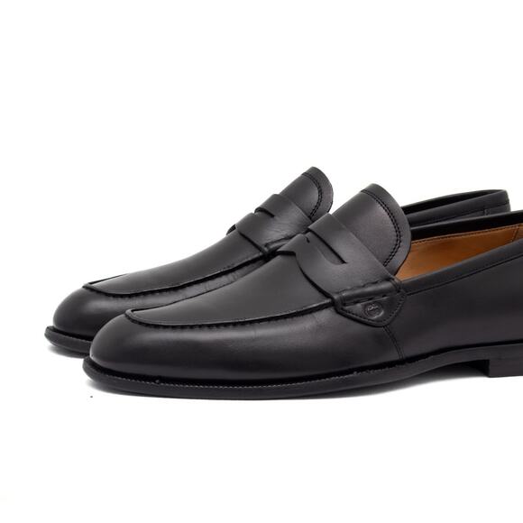 1050$ Gucci Men's GG Interlocking Black Leather Penny Loafers 8 US / 41 - Picture 2 of 16